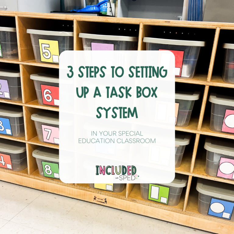 3 Steps to setting up a successful task box system