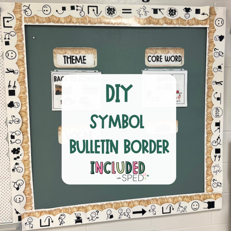 DIY AAC Symbolated bulletin border